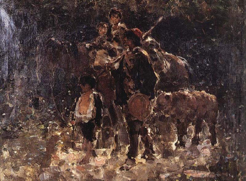 Gypsies with Bear, Nicolae Grigorescu